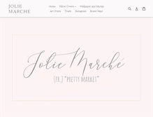 Tablet Screenshot of joliemarche.com